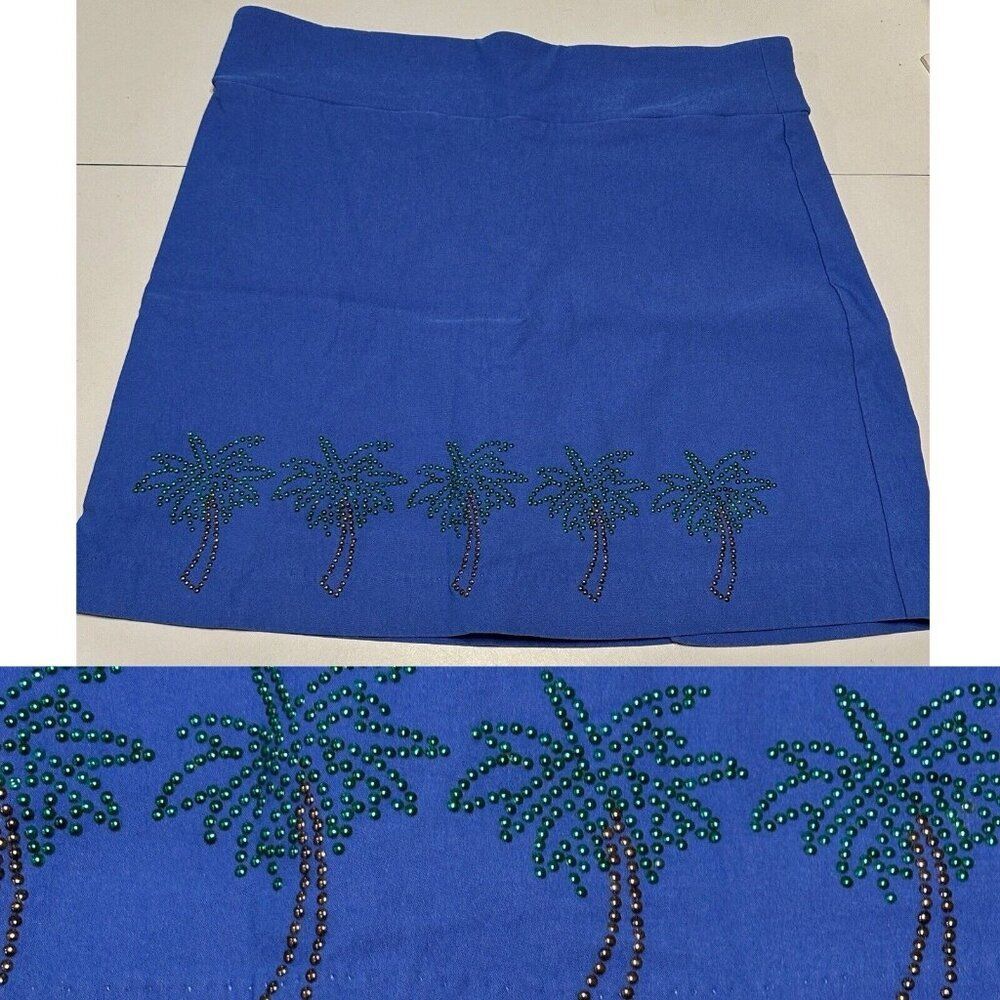 coral bay golf Ladies S Tennis pickleball skort Pull On  stretch Palm Tree